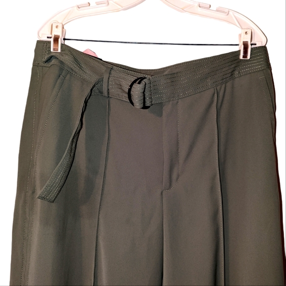 NWT Banana Republic High Rise Belted Wide Leg Trouser Pants 14 Long - Picture 3 of 13